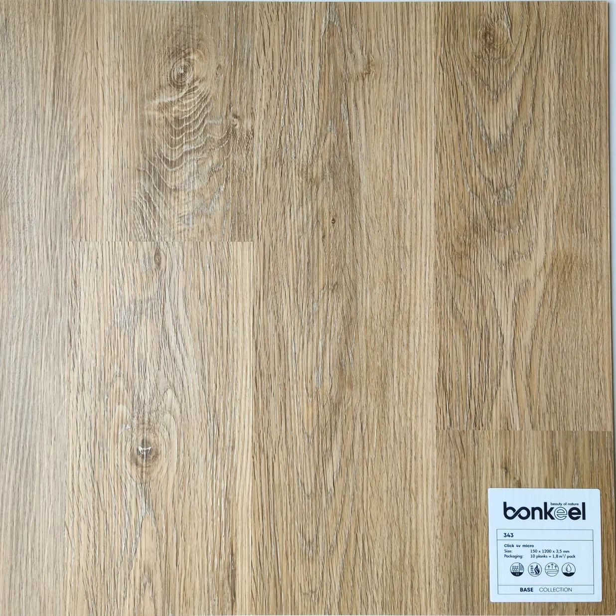 Плитка ПВХ "Bonkeel" Base New 343 (1220*150*3,5 мм) — купить в Северодвинске