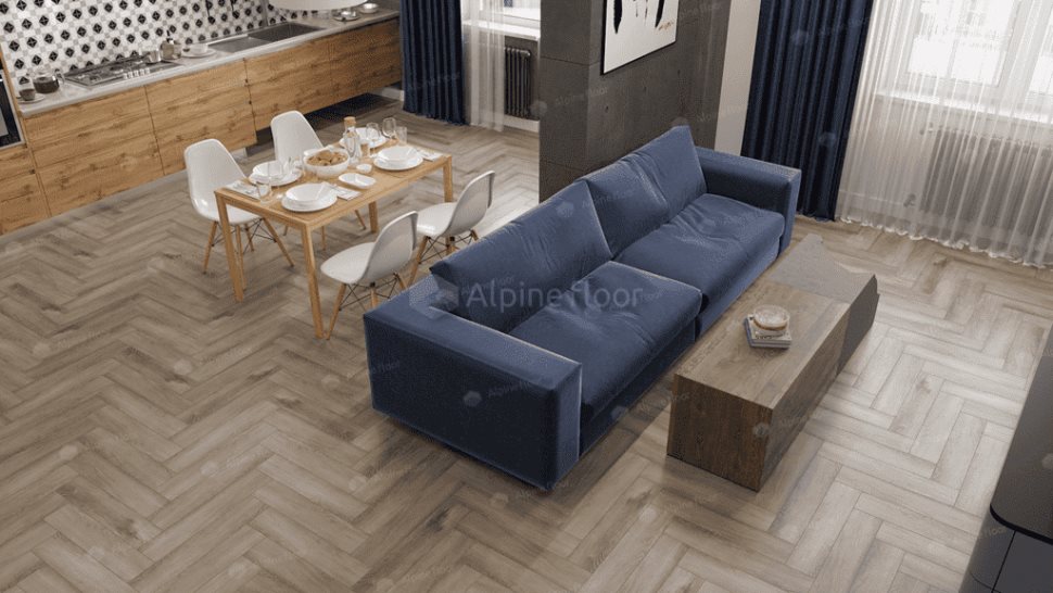 Виниловый ламинат "Alpine Floor" Parquet Light Дуб Исида (600*125*4 мм) — купить в Северодвинске