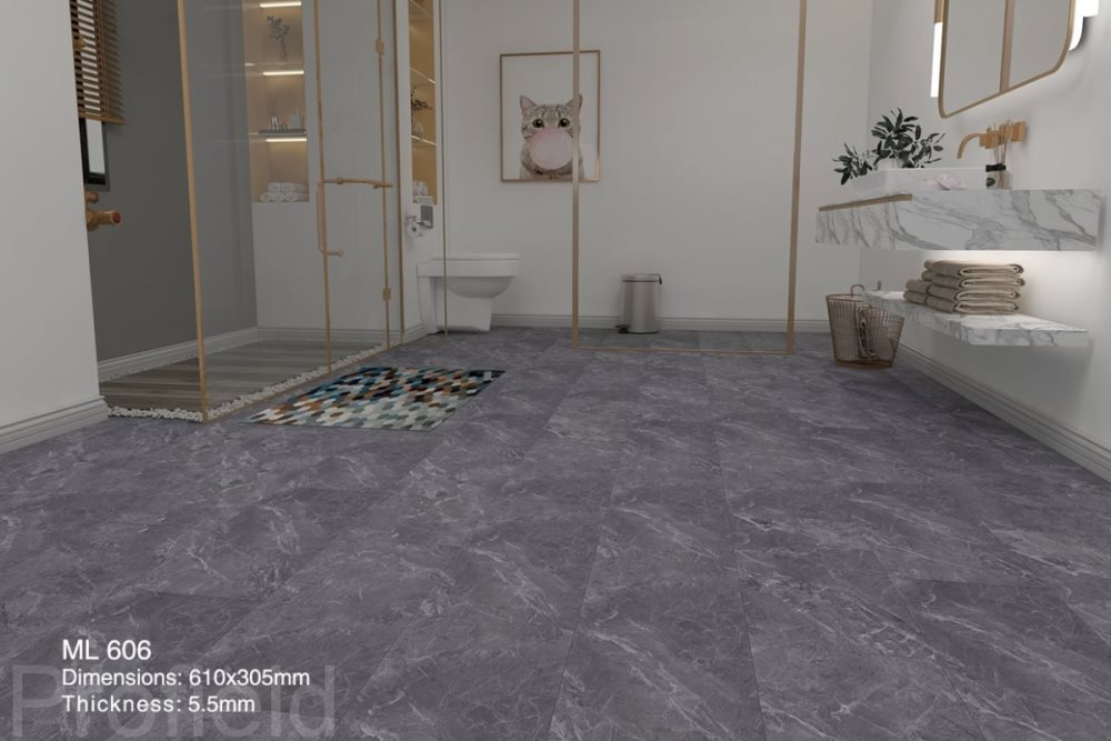 SPC ламинат "Profield" Грей марбл (305*610*5,5 мм) — купить в Северодвинске