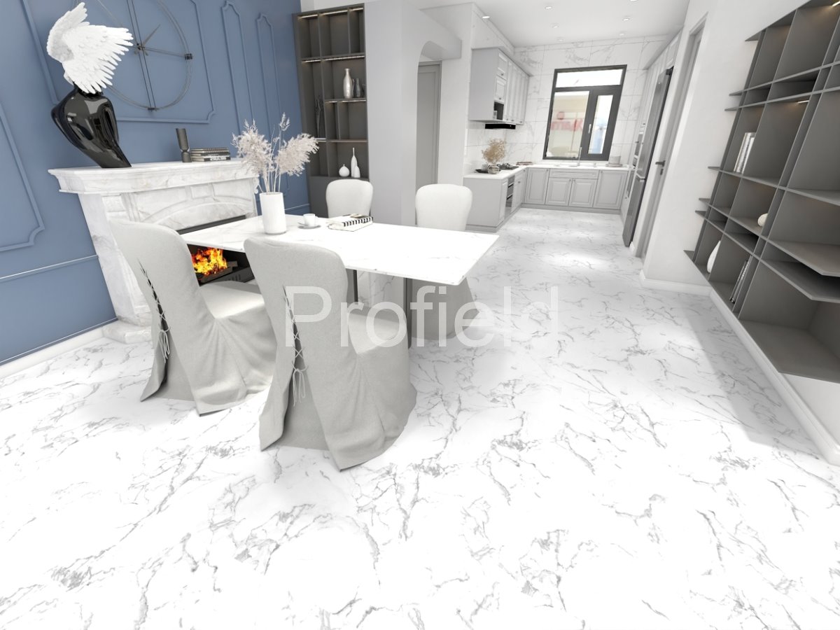 HSPC ламинат "Profield" Камень белый (610*305*5,5 мм) — купить в Северодвинске