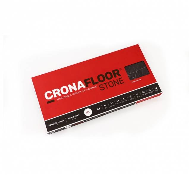 SPC ламинат "CronaFloor" Stone 4V Намиб (600*300*4 мм) — купить в Северодвинске