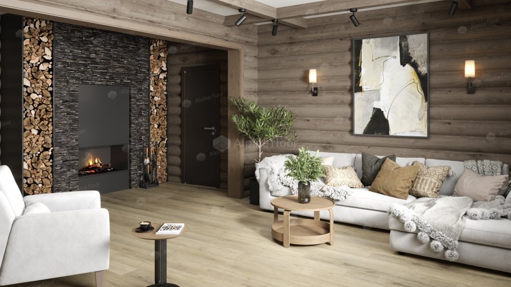 SPC Ламинат "Alpine Floor" Дуб сливочный (1220*183*8 мм) — купить в Северодвинске