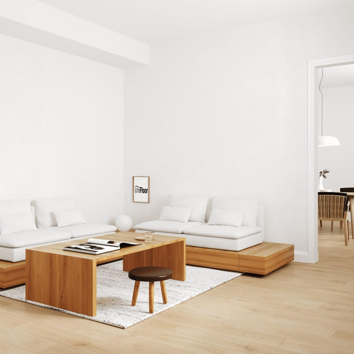 Виниловое напольное покрытие ScandiWood 19 Дуб Шампань (180*1220*5 мм) — купить в Северодвинске