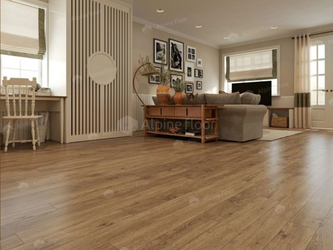 SPC Ламинат "Alpine Floor" Grand Sequoia Village Макадамия (1220*125*4 мм) — купить в Северодвинске