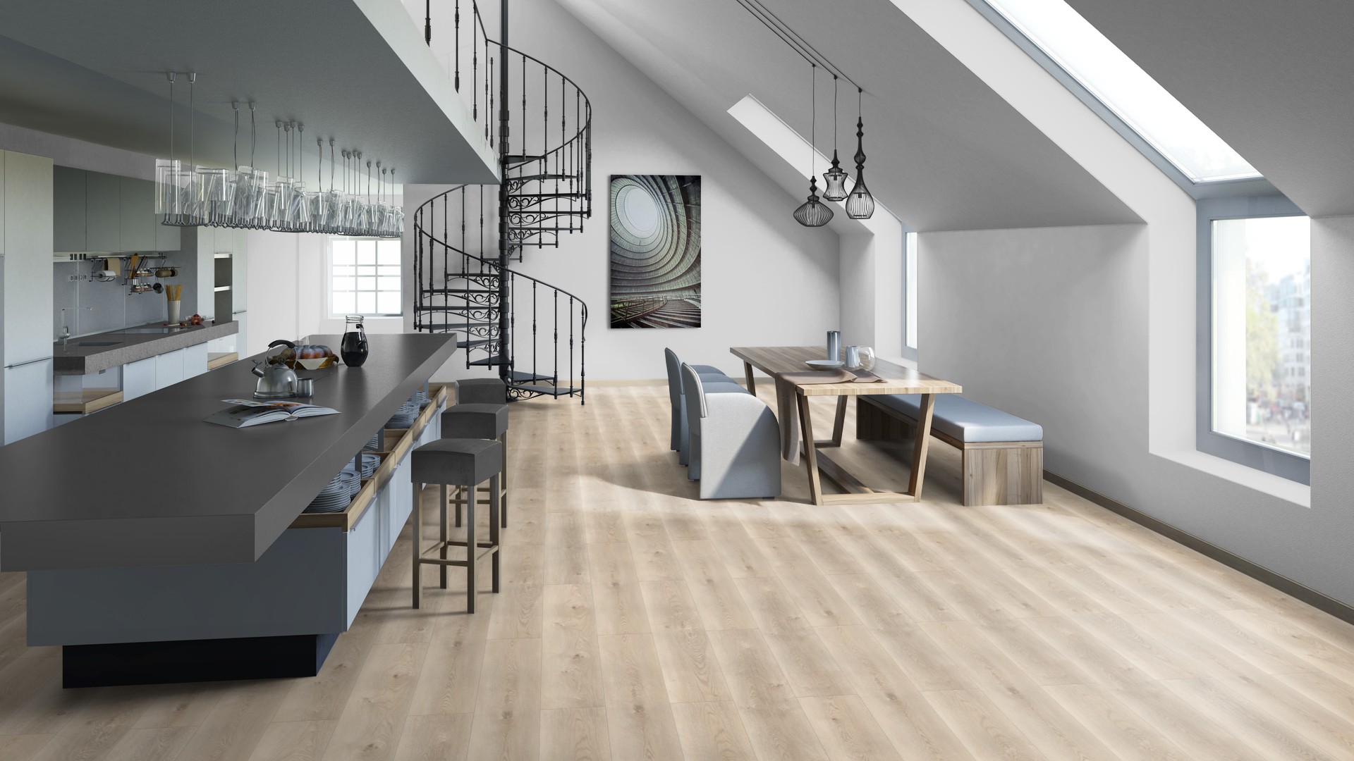 SPC ламинат "Tarkett" Deep House Sean (1400*225*4,6 мм) — купить в Северодвинске