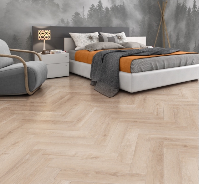 Виниловый ламинат SPC "Cronafloor" Herringbone Дуб Дижон (640*128*4,5 мм) — купить в Северодвинске